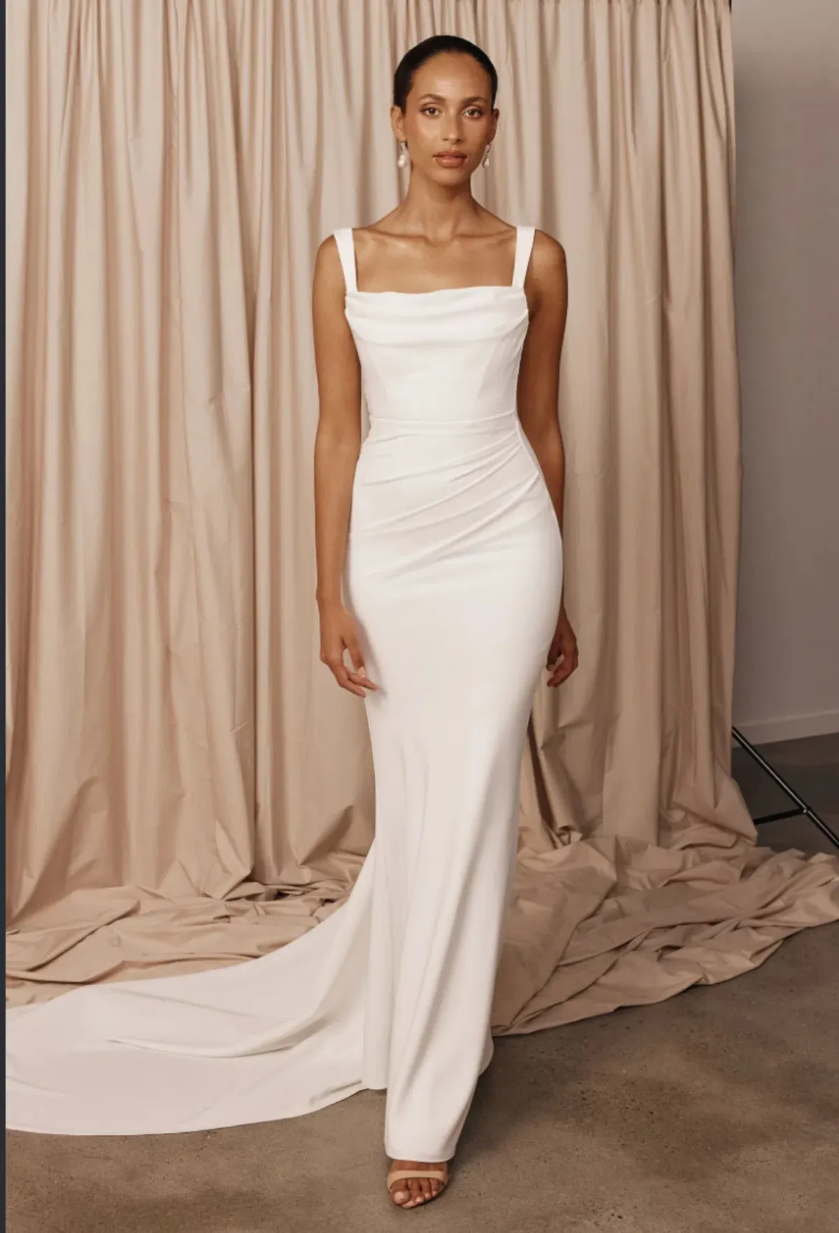 GRACE LOVES LACE JAMES SIMPLE CORSET WEDDING DRESS Size XS | Designer Bridal Gown - Image 2