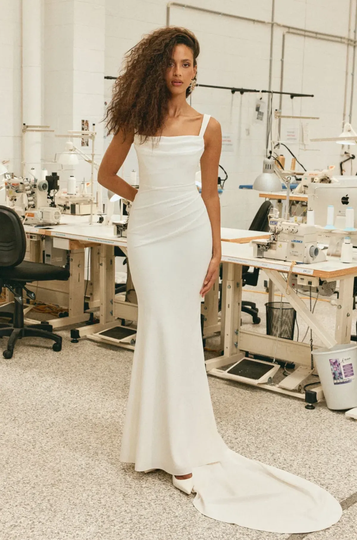 GRACE LOVES LACE JAMES SIMPLE CORSET WEDDING DRESS Size XS | Designer Bridal Gown - Image 6
