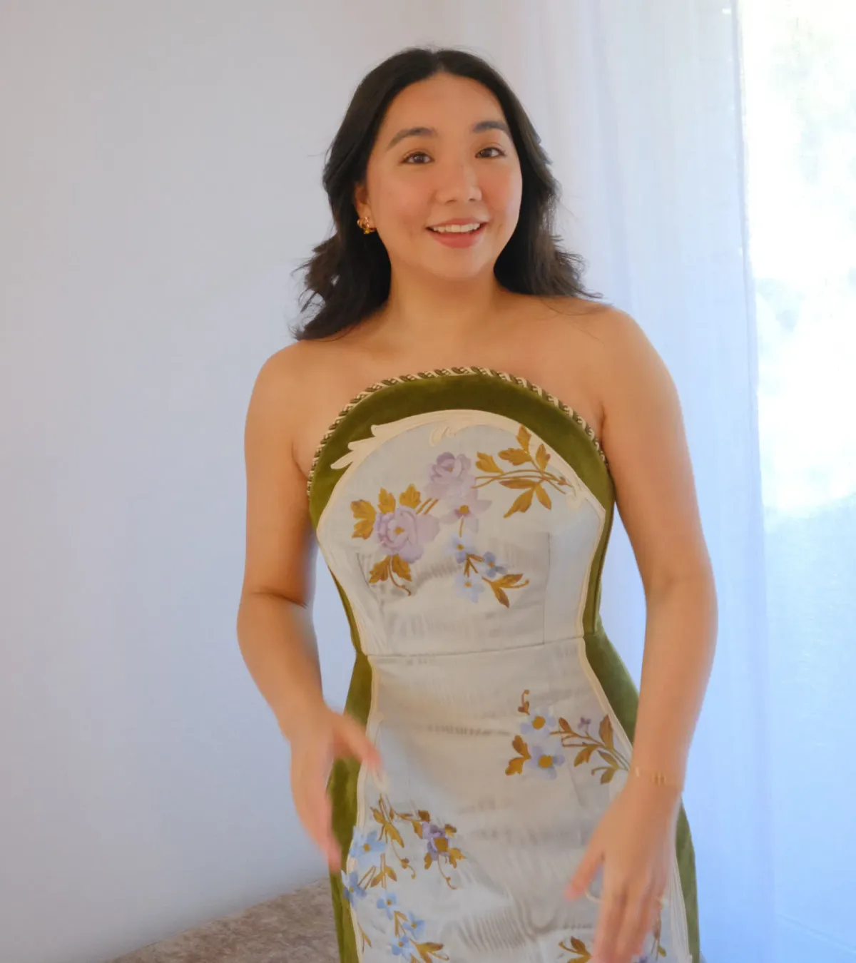 Alemais Odessa Embroidered Midi Dress Size 10 - Image 2