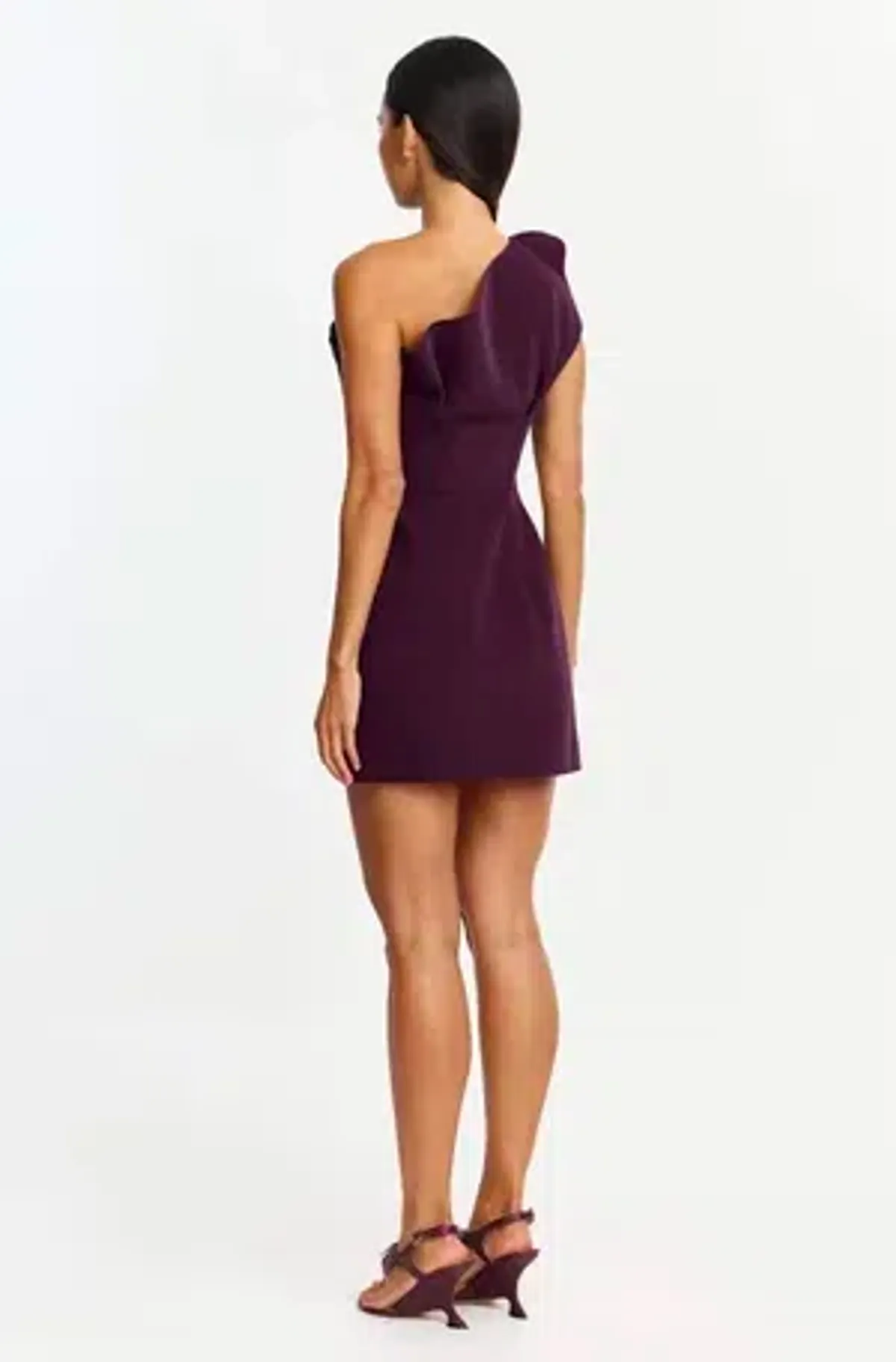 Acler Lugano Mini Dress - Fig - Size 10 - Image 2