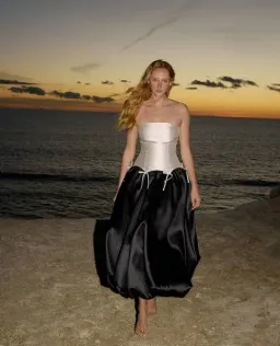 Aston Studio MARGUERITE GOWN NERO ANTIQUE for rent on The Volte - image 1