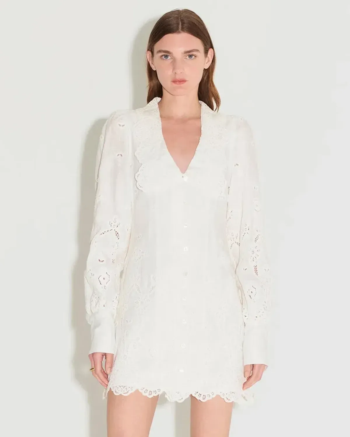 HANSEN AND GRETEL AMITY MINI DRESS WHITE SIZE XS - Image 6