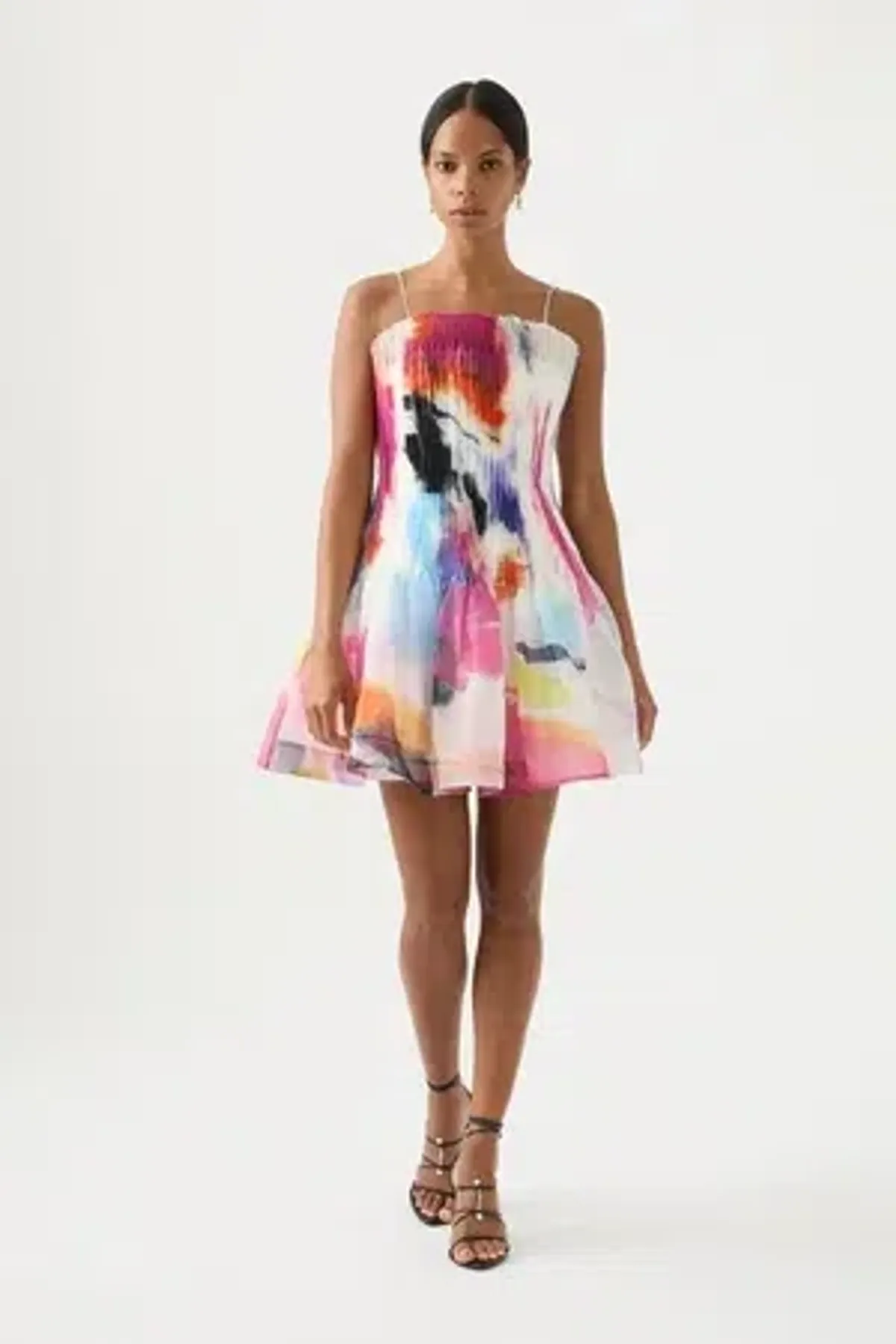 Aje Celestial Pleated Mini Dress - Size 6 - Image 1