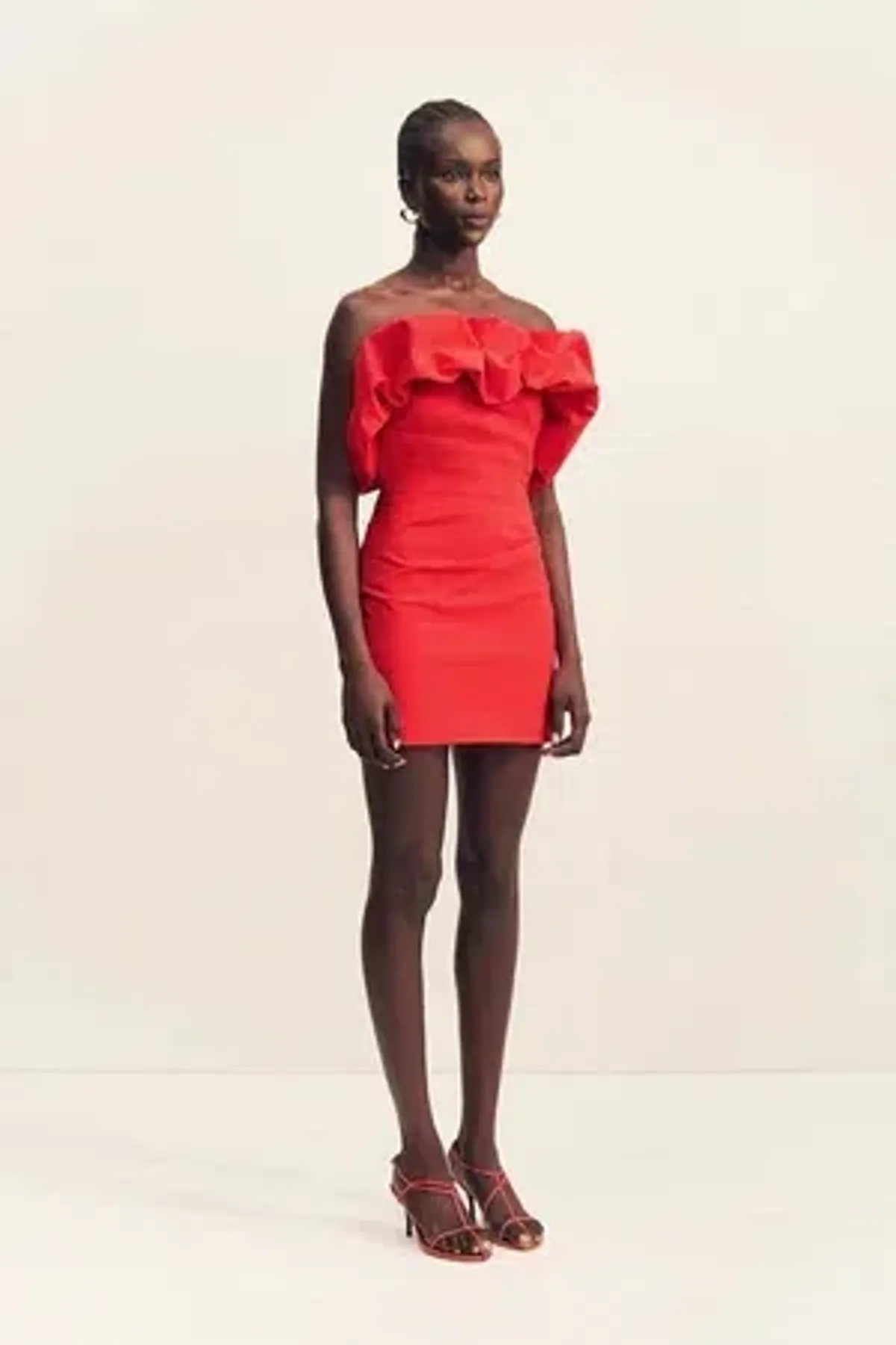 Shona Joy Campbell Mini Dress - Red - Size 6 - Image 4