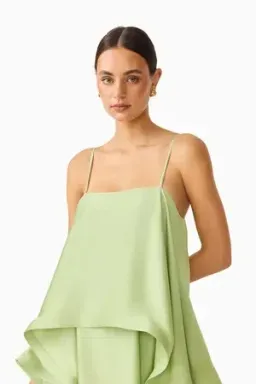 Elliatt Tilly Tiered Maxi Dress - Sage Green - Size 14 for rent on The Volte - image 4