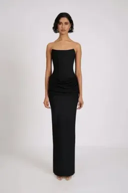Eliya The Label Hilda Gown - Black - Size 8 for rent on The Volte - image 1