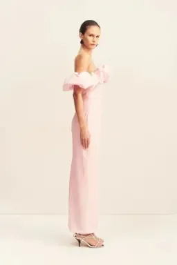 Shona Joy Campbell Off the Shoulder - Ballerina - Size 10 for rent on The Volte - image 4