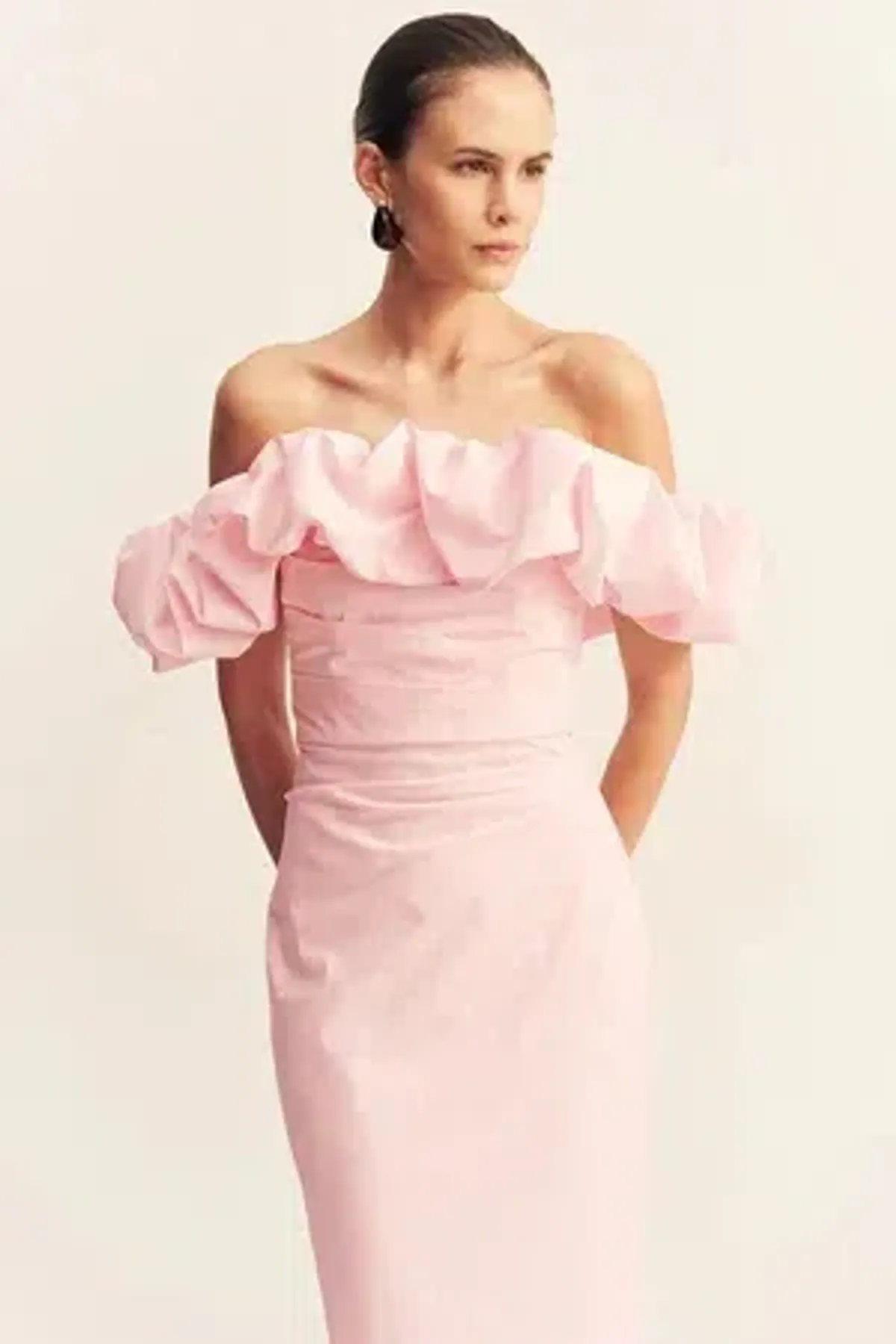 Shona Joy Campbell Off the Shoulder - Ballerina - Size 10 - Image 2