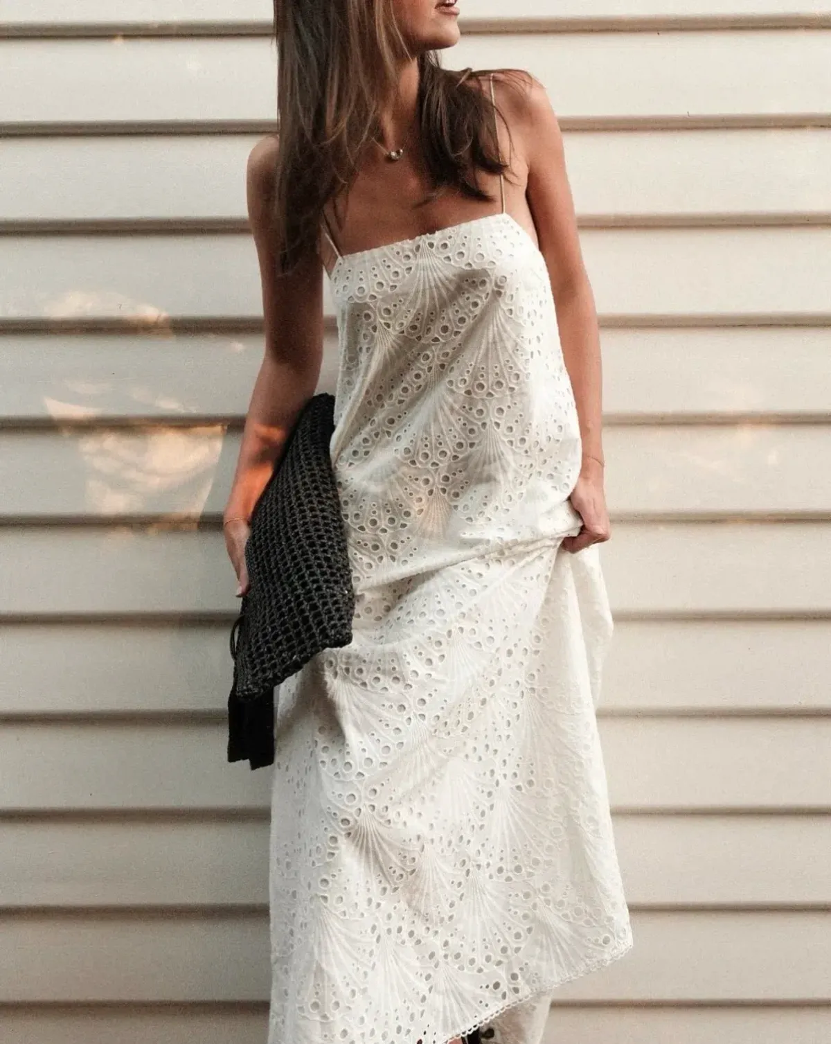 KIVARI White Elodie Midi Dress Size 8 - Image 1