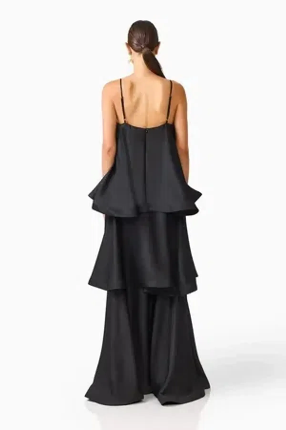 Elliatt Tilly Tiered Maxi Dress - Black - Size 12 - Image 3
