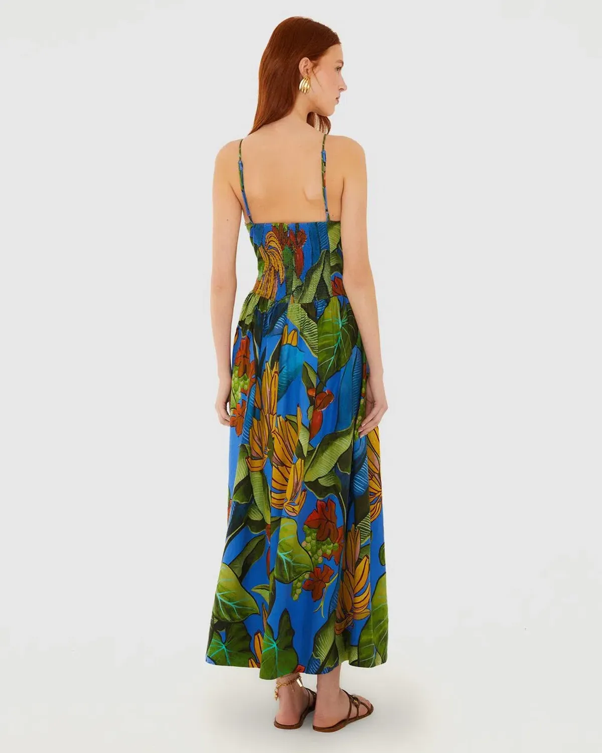 Farm Rio Banana Grapes Sleeveless Maxi Dress - size small - Image 2