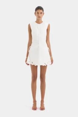 Sir the label Klara ruched mini dress ivory size 10 (sir 2) for rent on The Volte - image 1