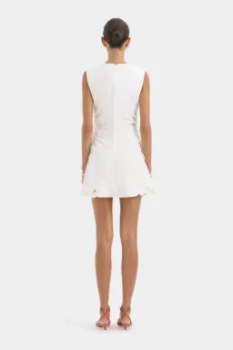 Sir the label Klara ruched mini dress ivory size 10 (sir 2) for rent on The Volte - image 3