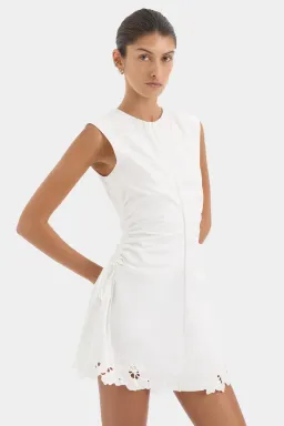 Sir the label Klara ruched mini dress ivory size 10 (sir 2) for rent on The Volte - image 2