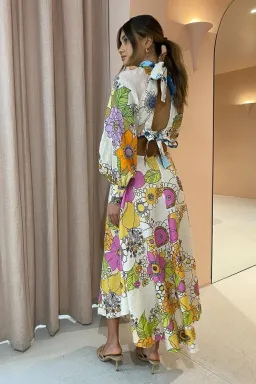 Alemais Farrah Cut Out Midi Dress Size 6 for rent on The Volte - image 2