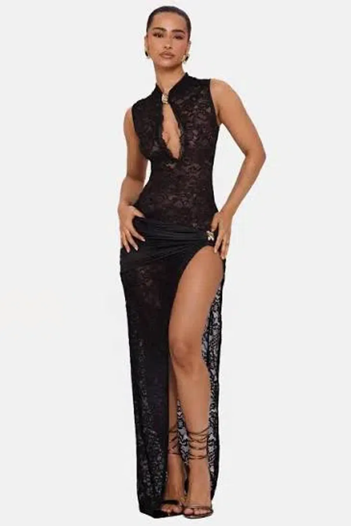 Murci lace keyhole maxi dress - Image 1