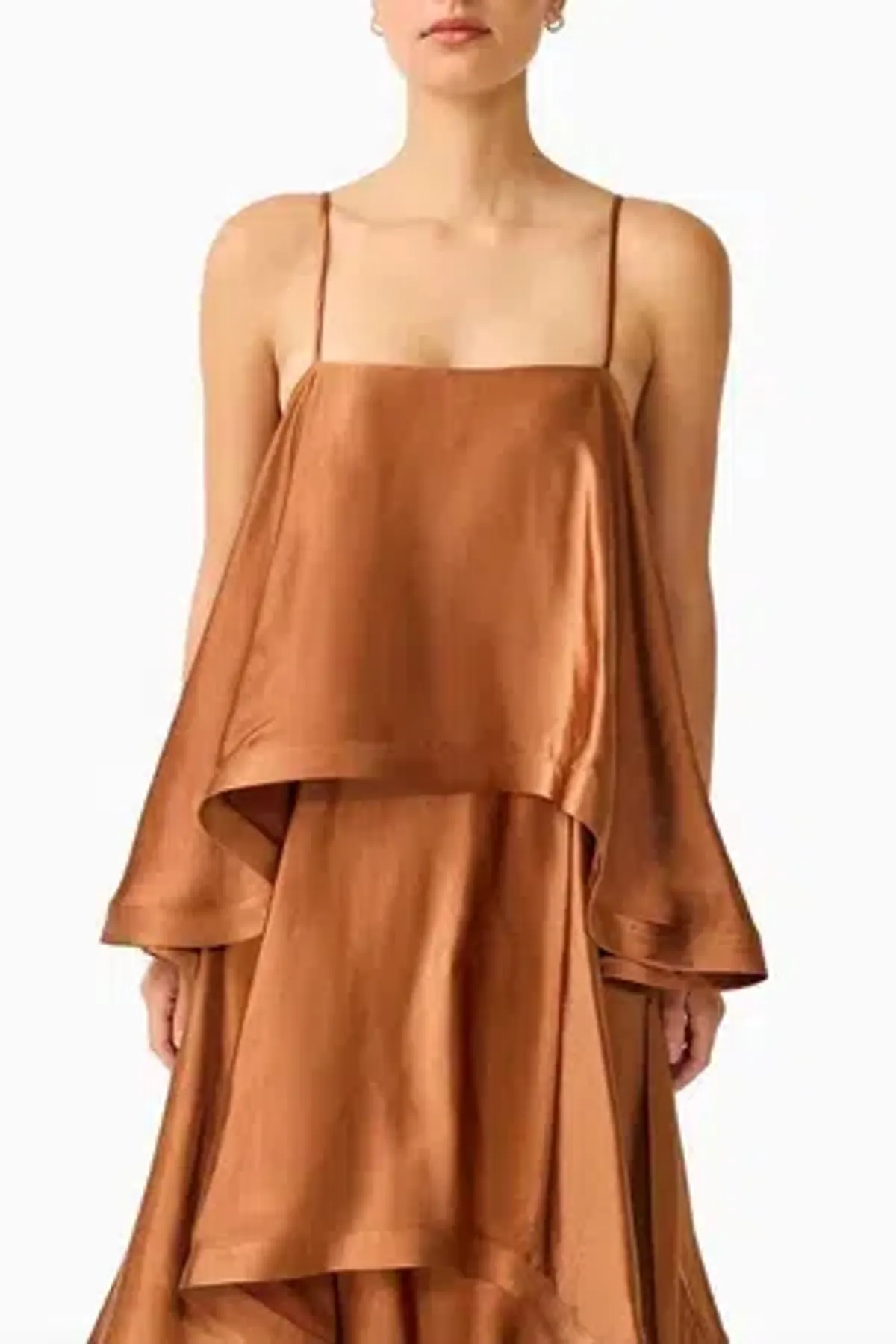 Elliatt - Tilly Tiered Maxi - Toffee Brown - Image 4