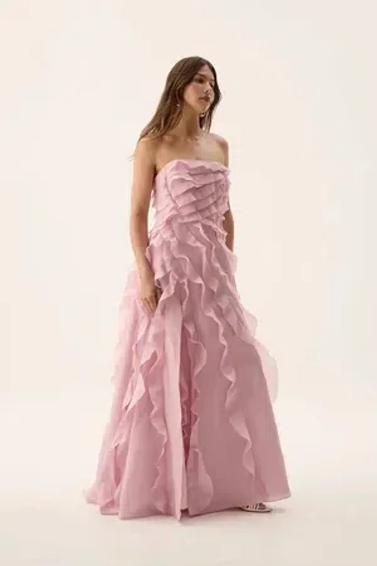 AJE - Allarie Gown - Chalk Pink - Size 10 - Image 3