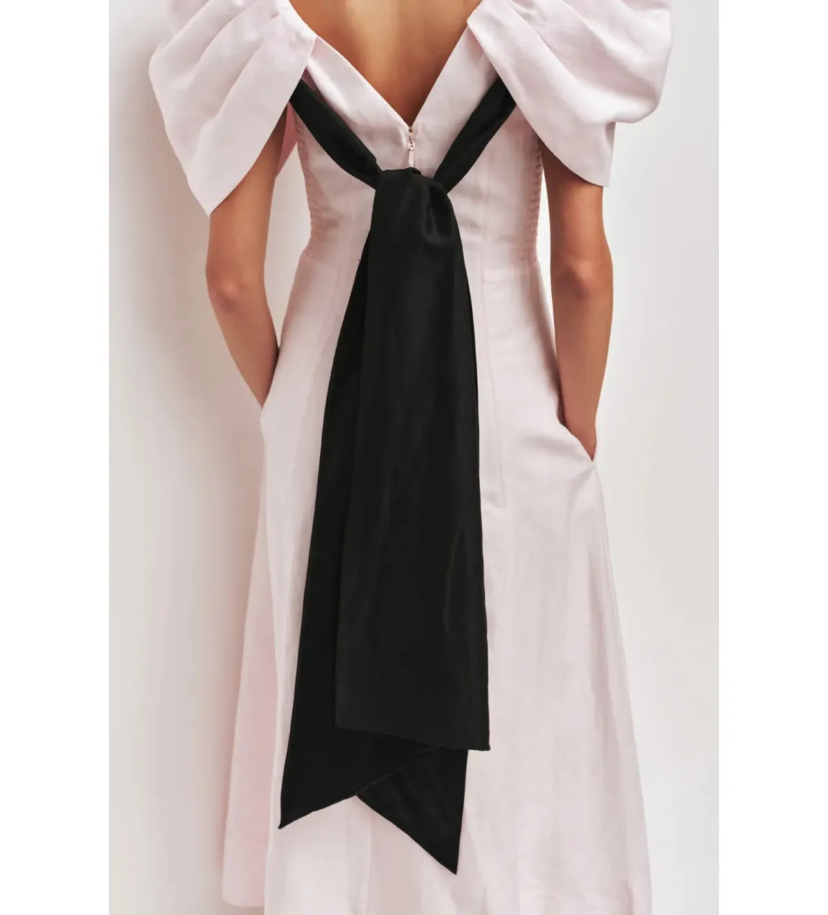 Aje Bisou Midi Dress Pastel Pink Size AU 8 - Image 5
