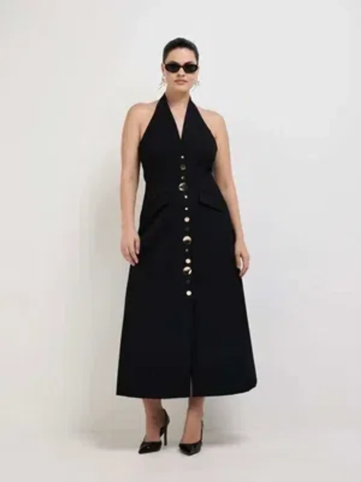 Sheike - Shai Maxi Dress - Black - Size 8 - Image 3