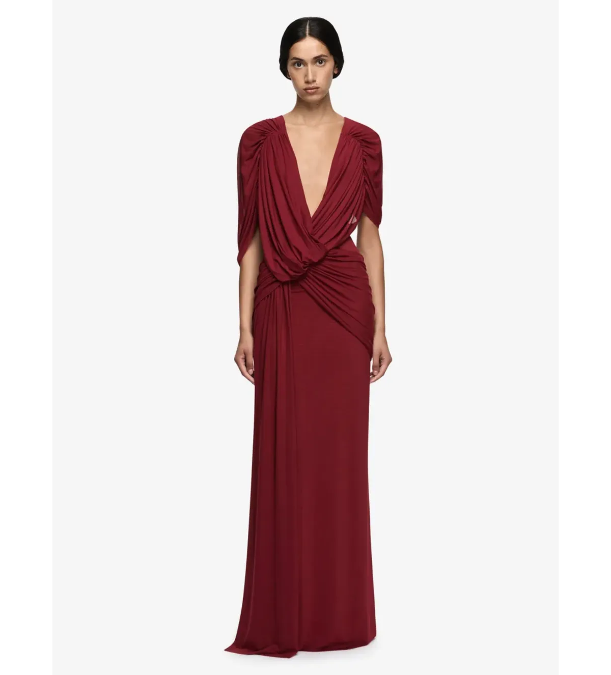 Bec and Bridge Arianna Drape Maxi Dress in Rosette Size AU14 - Image 1