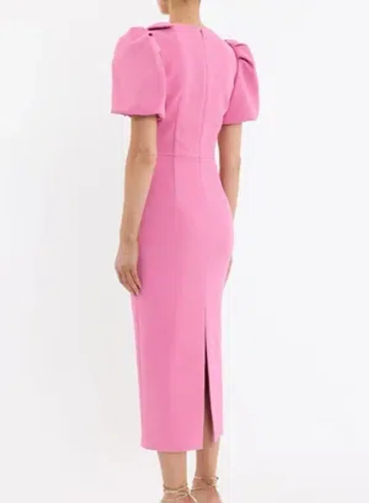 Rebecca Vallance - Muriel Midi Dress - Pink - Size 12 - Image 3