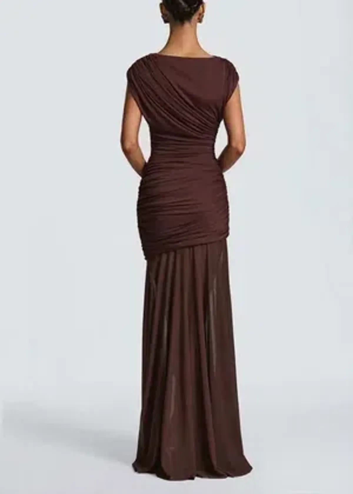 BabyBoo - Demelza Maxi Dress - Plum Brown - Size 12 - Image 3