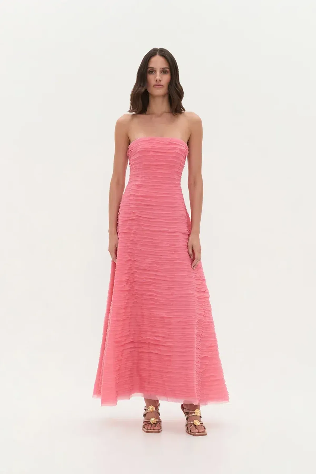 BRAND NEW 🍑 AJE Soundscape Maxi Dress – Guava Pink – Size AU 12 🍑 - Image 1