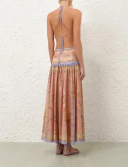 Zimmermann Indra Plunge Halter Dress for rent on The Volte - image 4