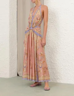 Zimmermann Indra Plunge Halter Dress for rent on The Volte - image 3