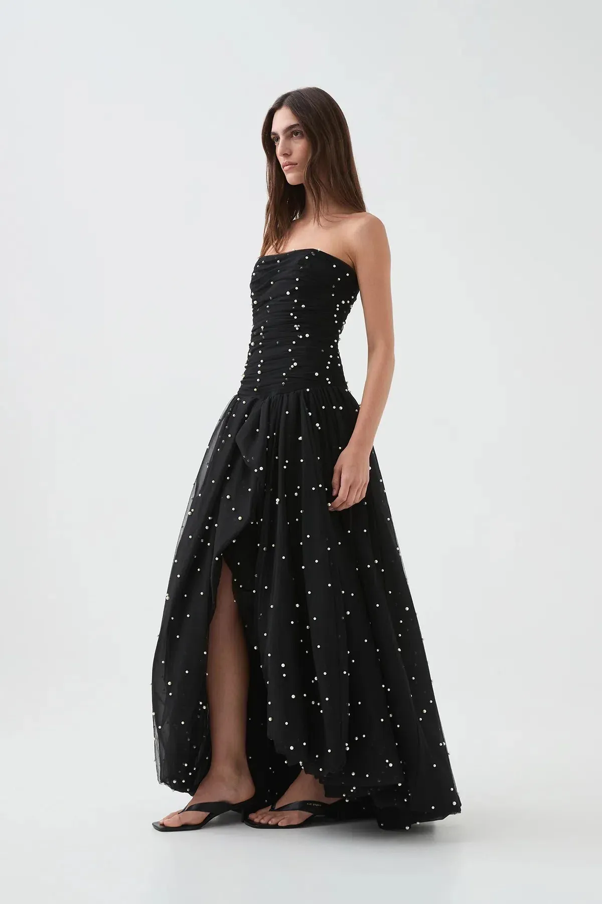 Aje Juniper Gown Black Size 12 - Image 3