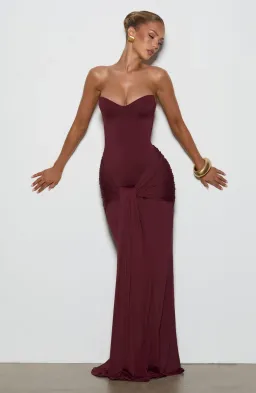 Gia Maxi Dress - Cherry Lacquer for rent on The Volte - image 3