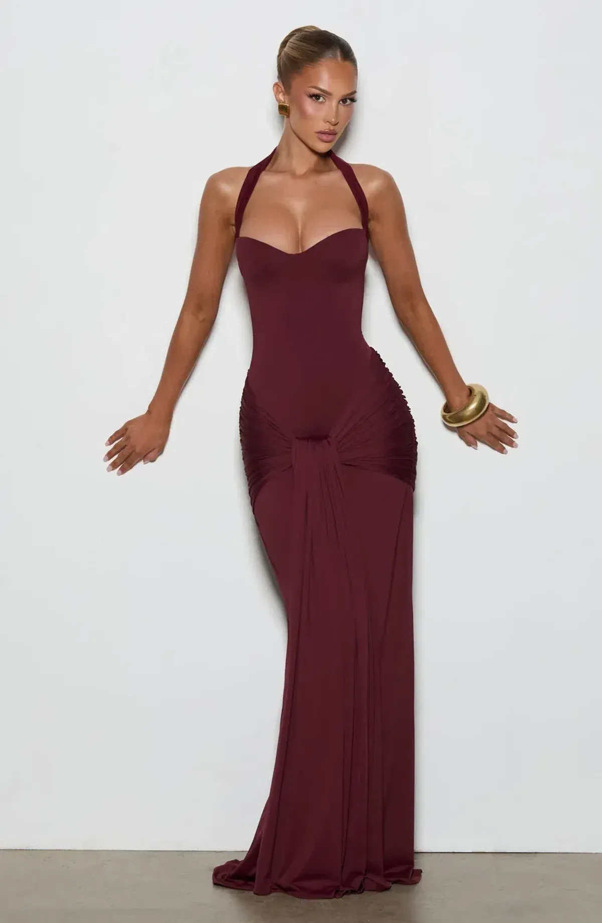 Gia Maxi Dress - Cherry Lacquer - Image 4