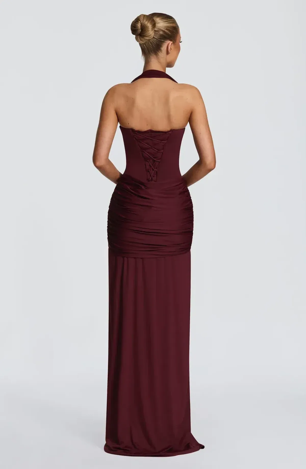 Gia Maxi Dress - Cherry Lacquer - Image 2