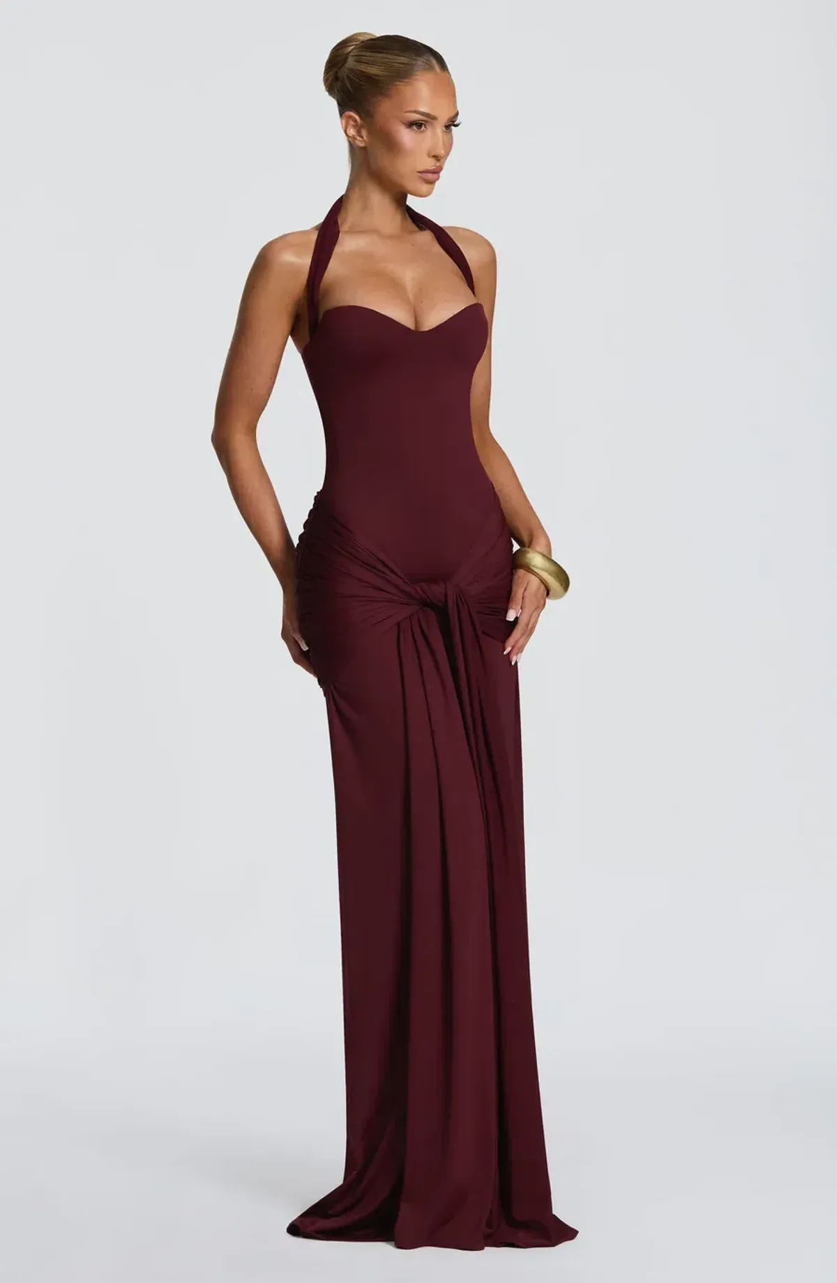 Gia Maxi Dress - Cherry Lacquer - Image 1