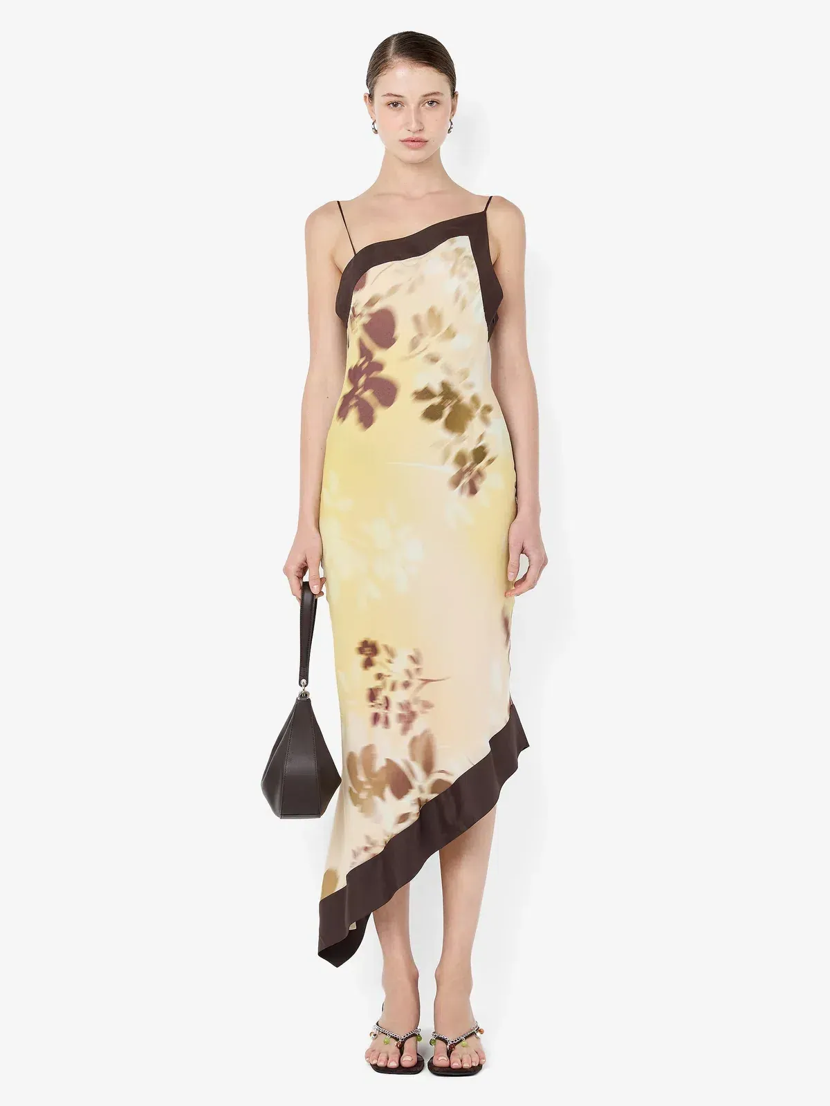 Bec & Bridge BLAISE ASYM MIDI DRESS Size 8 - Image 2