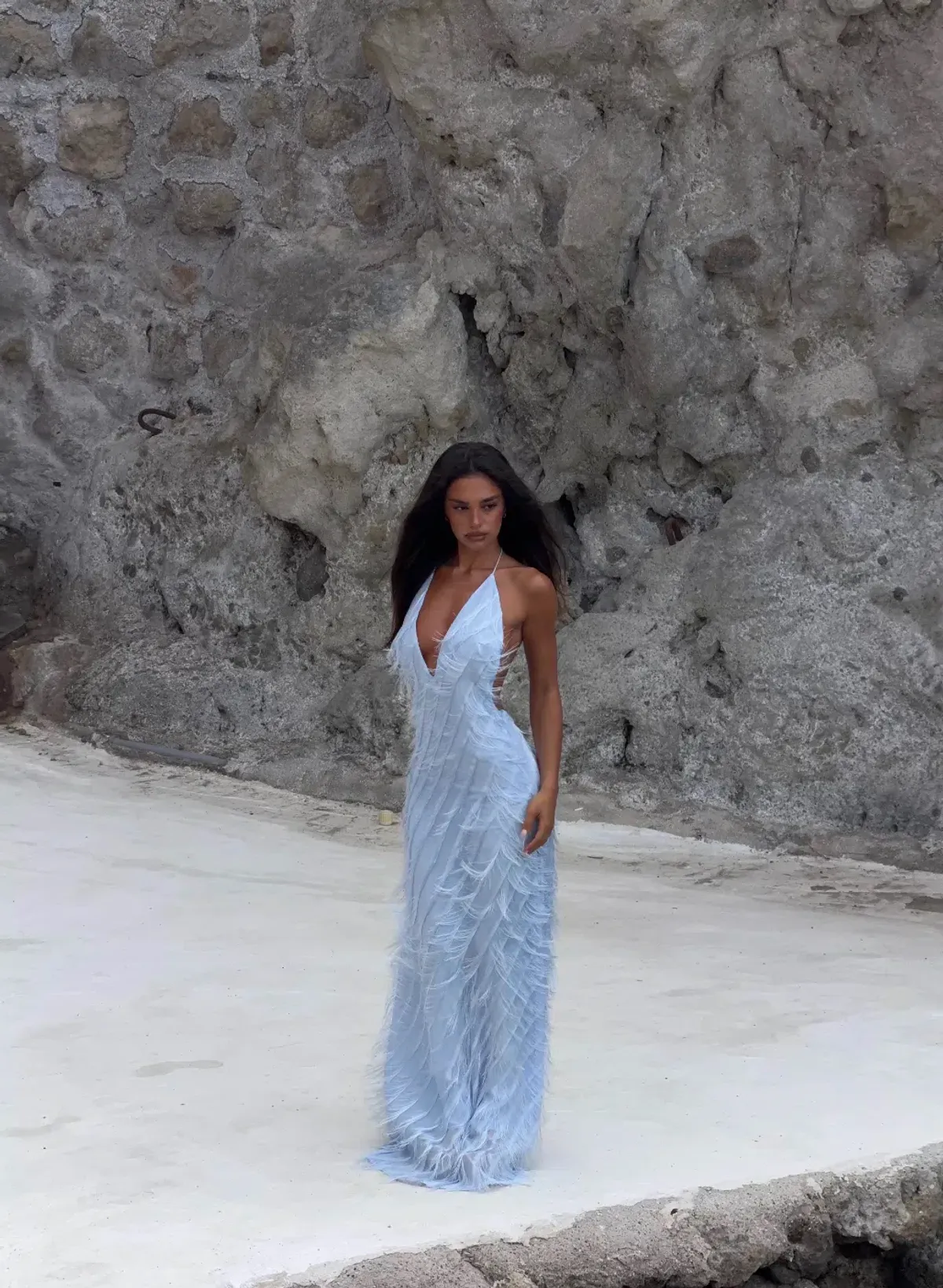 Jasook Noa Dress in Powder Blue - Image 1