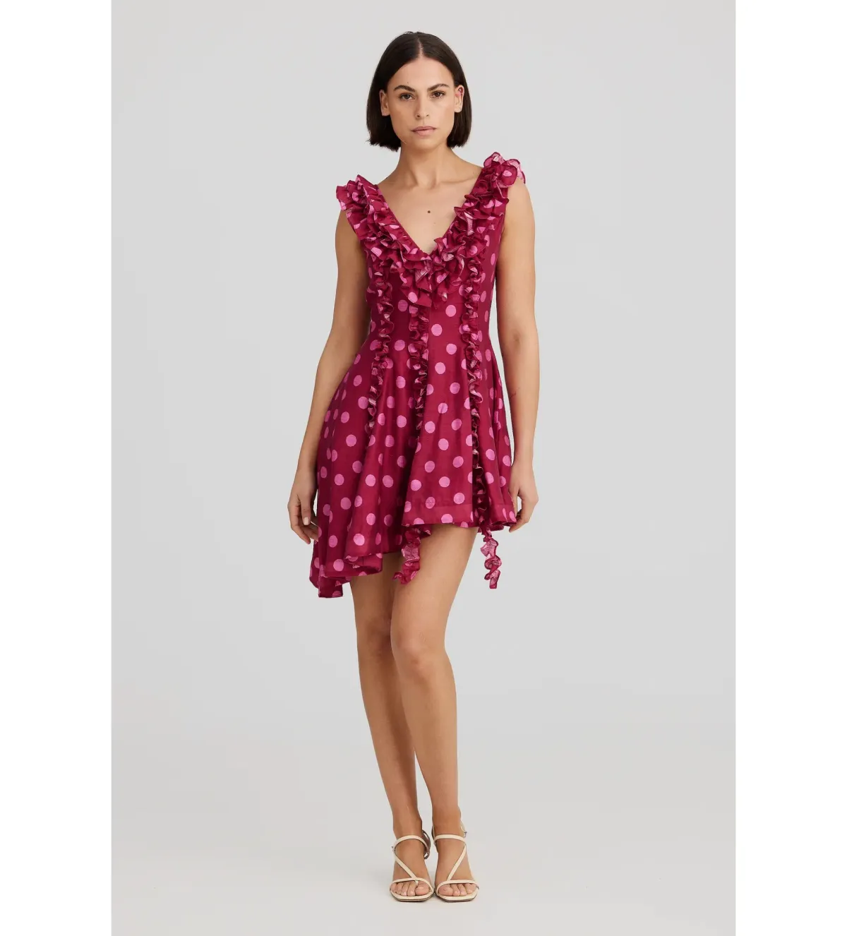Aston Studio Bianca Dress in Redcurrent Dot Size AU10 - Image 2