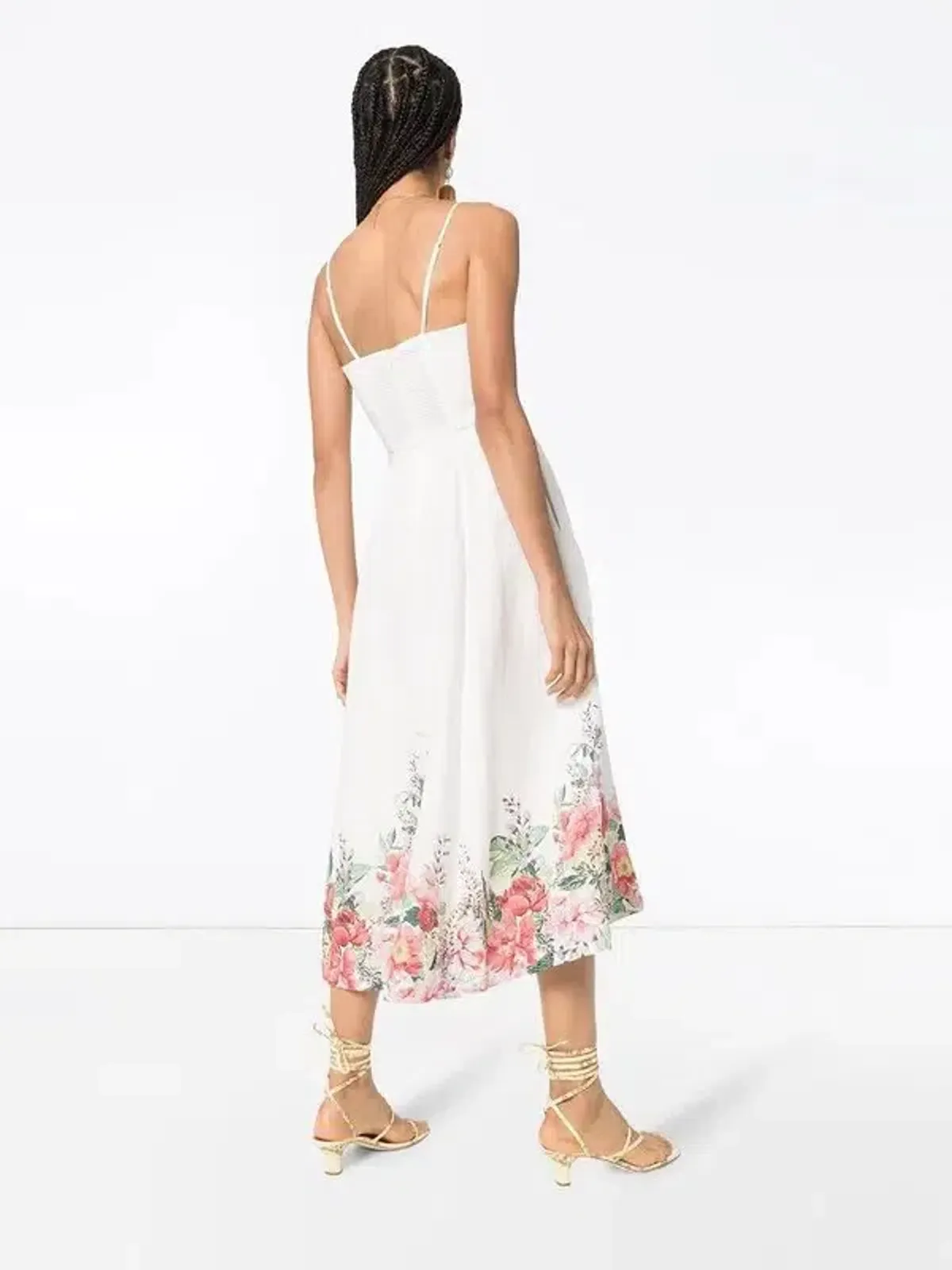 Zimmermann Bellitude Floral Corset Dress White Size 0 / AU 8 - Image 2