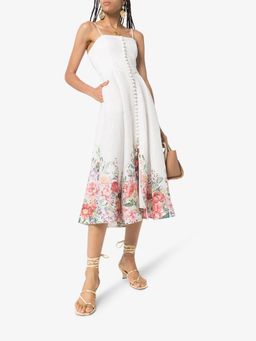 Zimmermann Bellitude Floral Corset Dress White Size 0 / AU 8 for rent on The Volte - image 1