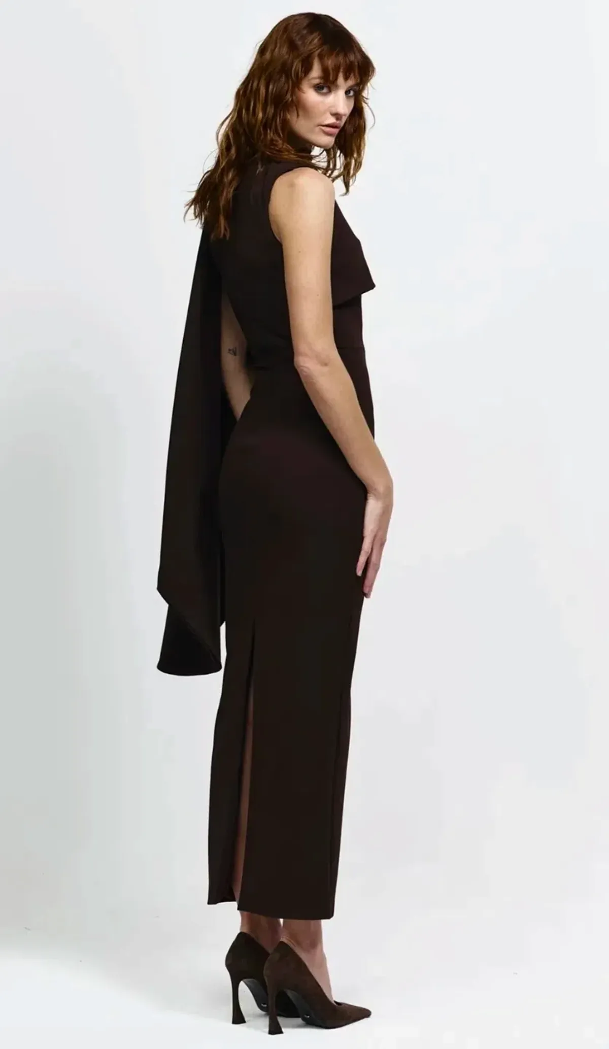 Effie Kats Romi Dress - Coffee - Image 4