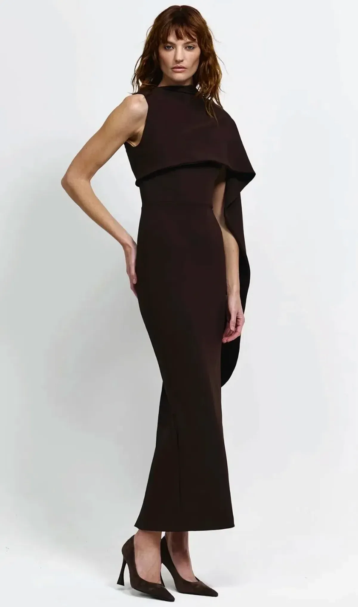 Effie Kats Romi Dress - Coffee - Image 5