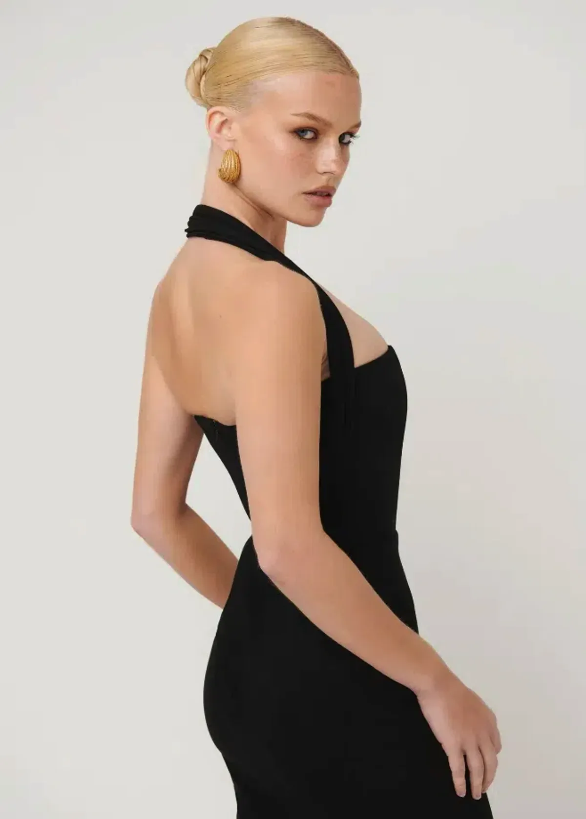 EFFIE KATS MELINE DRESS IN BLACK SIZE MEDIUM - Image 4