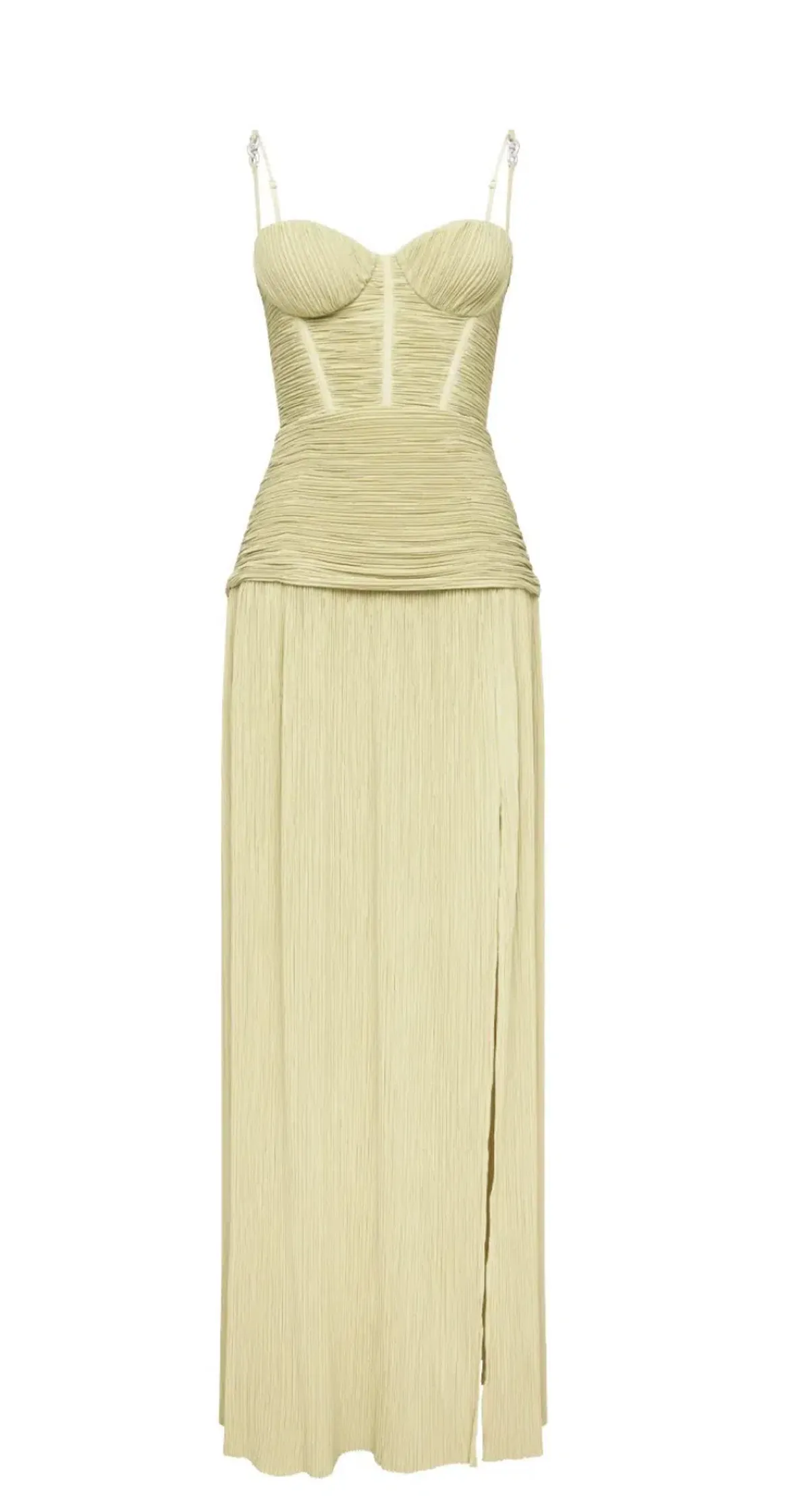 Manning Cartell Double Time Pleat Dress in Pistachio Green size 6 - Image 2