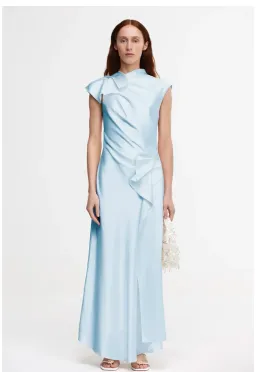 Acler Ramshaw Maxi Dress in Baby Blue size  AU size 10 for rent on The Volte - image 5