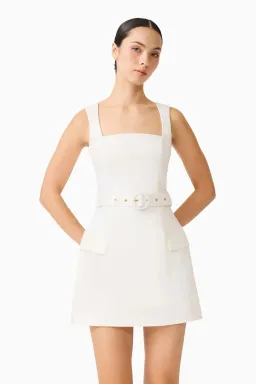 ELLIATT Nydia Tulip Mini Dress in White for rent on The Volte - image 2