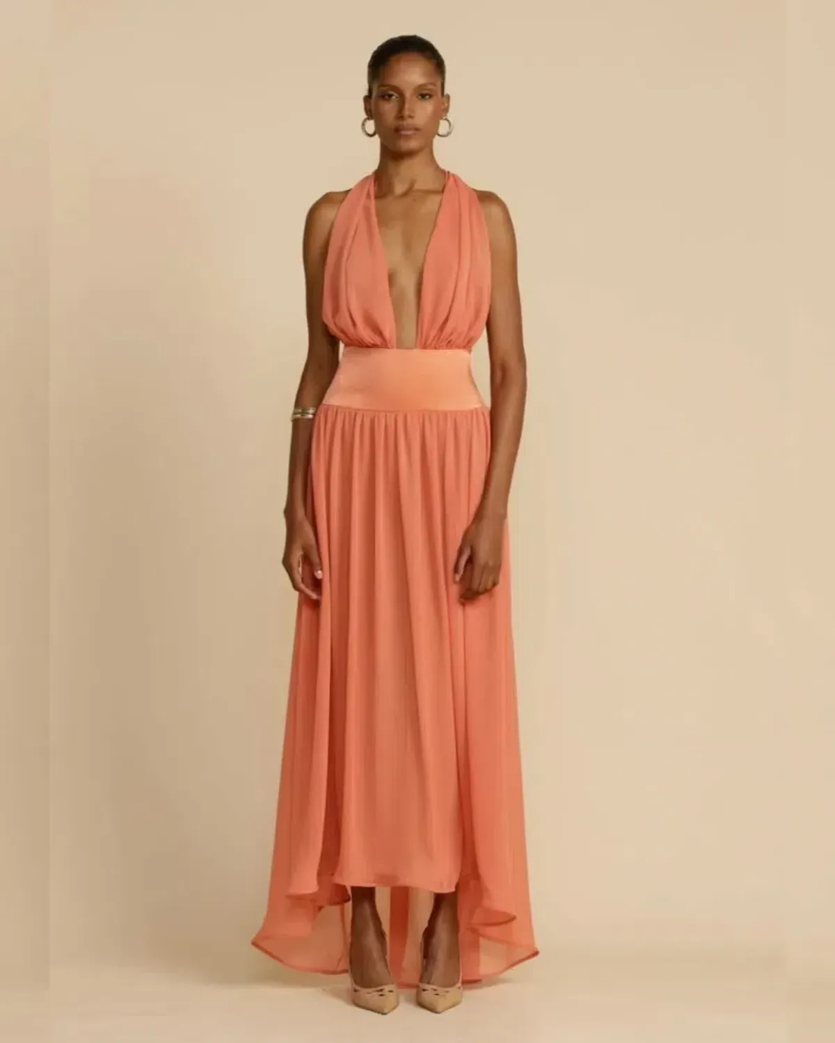 Arcina Ori Serena Dress Coral Size S / AU 8 - Image 2