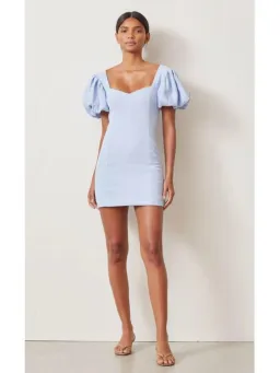 Bec & Bridge Anika Mini Dress Sky Blue Size AU 6  for rent on The Volte - image 1