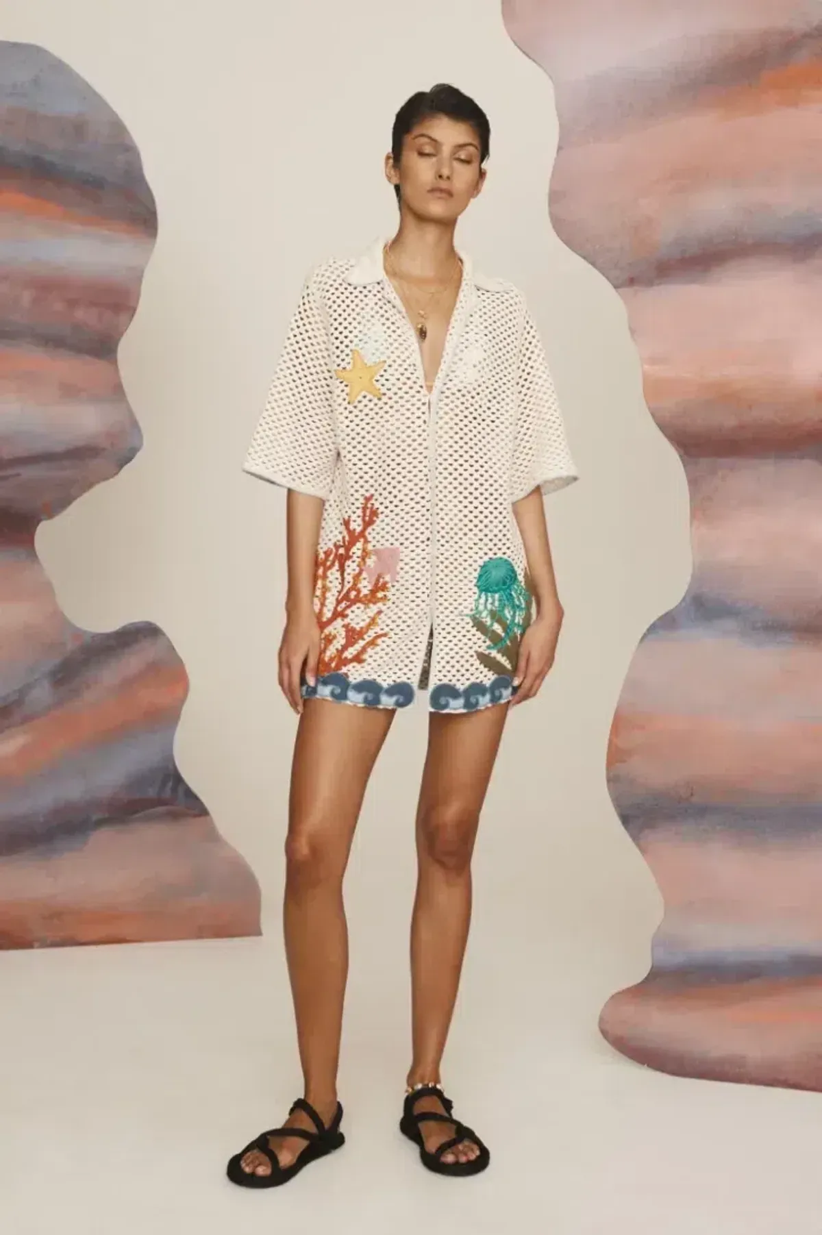 Alémais Splash Shirt and Short Set Size 14 - Image 1