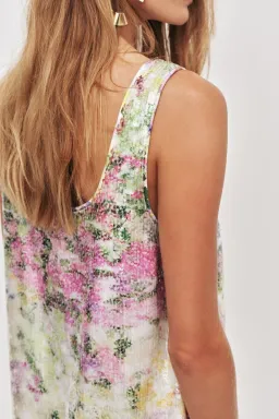 Brand New 🪻 AJE Dahlia Sequin Mini Dress 12 AU - Sequin Lavandula Floral Purple Pink 🪻 for rent on The Volte - image 5